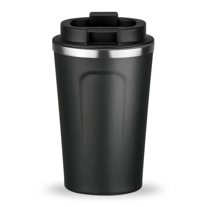 MUG ISOTHERME PUBLICITAIRE 350ML 'NORDIC' - noir