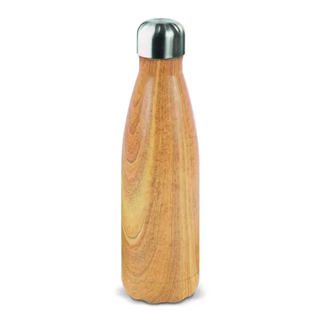 BOUTEILLE ISOTHERME PUBLICITAIRE EN INOX 500ML 'ASTRIO WOOD' 4J - bois clair