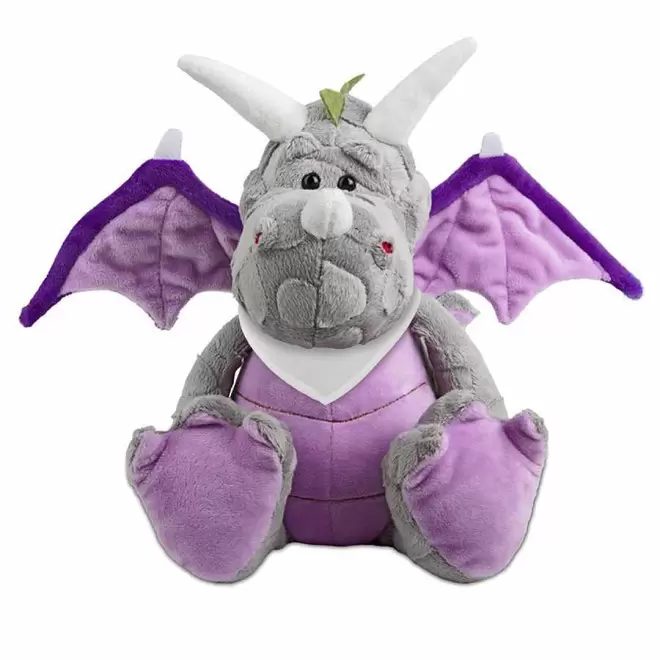 PELUCHE DRAGON PERSONNALISABLE 'ZOVA BANDANA' - blanc