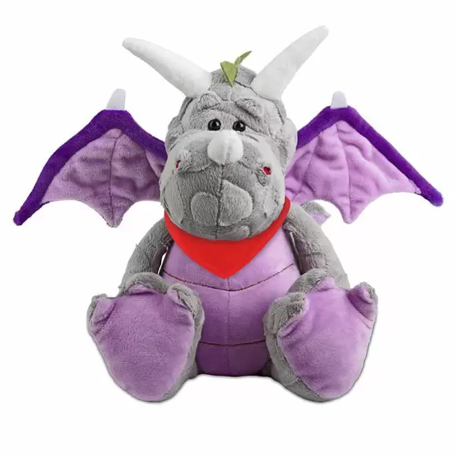 PELUCHE DRAGON PERSONNALISABLE 'ZOVA BANDANA' - rouge
