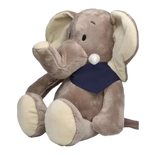 PELUCHE ELEPHANT PERSONNALISABLE 'DUMBA BANDANA' - bleu foncé