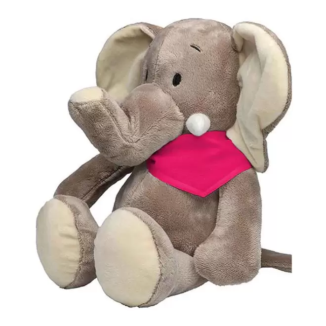PELUCHE ELEPHANT PERSONNALISABLE 'DUMBA BANDANA' - rose