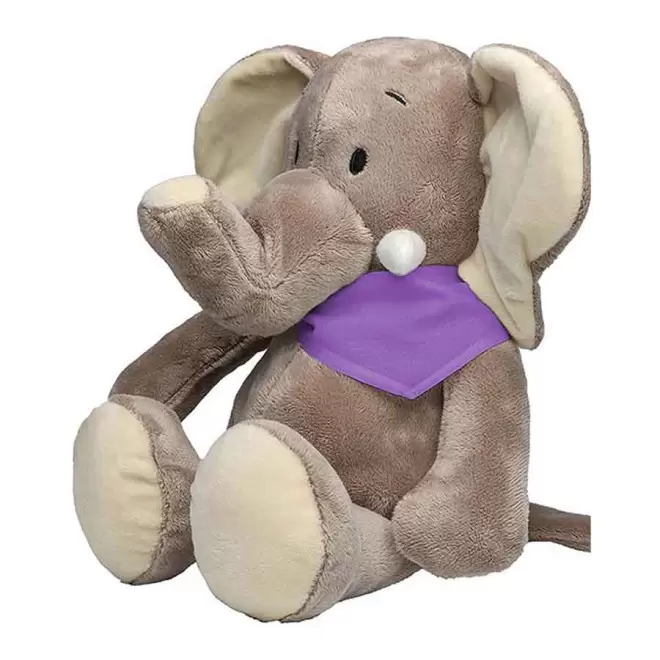 PELUCHE ELEPHANT PERSONNALISABLE 'DUMBA BANDANA' - violet