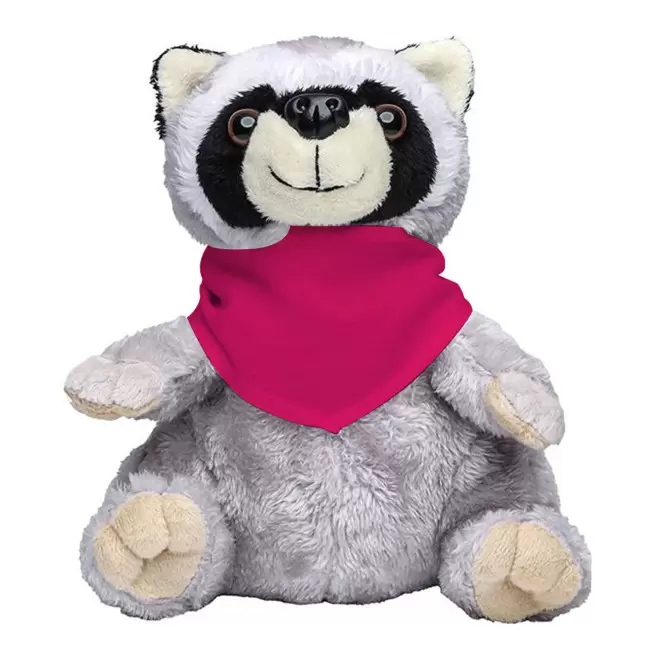 PELUCHE RATON LAVEUR PERSONNALISABLE 'RATOUNE BANDANA' - rose
