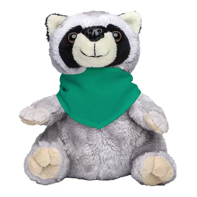 PELUCHE RATON LAVEUR PERSONNALISABLE 'RATOUNE BANDANA' - vert