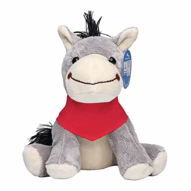 PELUCHE ANE PERSONNALISABLE 'JULES BANDANA' - rouge