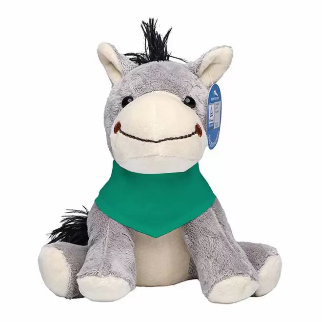 PELUCHE ANE PERSONNALISABLE 'JULES BANDANA' - vert