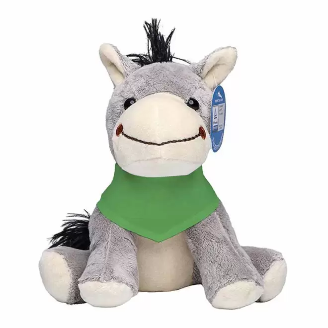 PELUCHE ANE PERSONNALISABLE 'JULES BANDANA' - vert clair