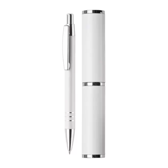 STYLO PERSONNALISÉ EN ALUMINIUM 'ROCOCO' - blanc