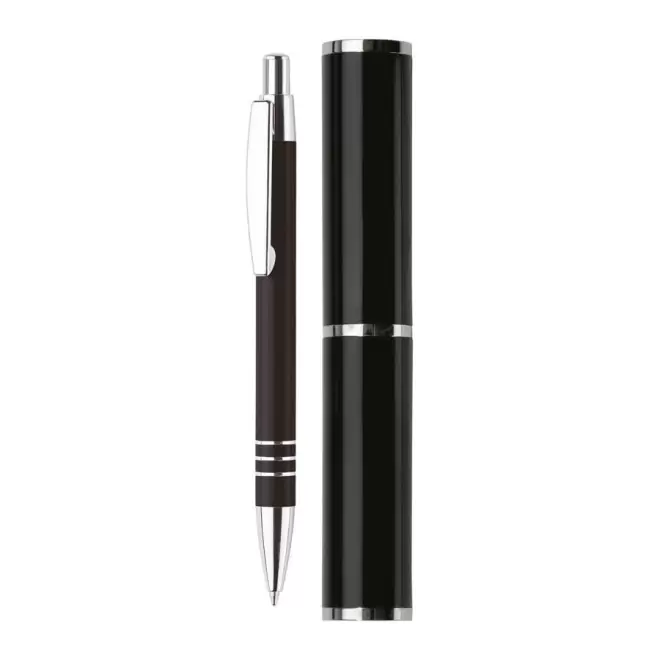 STYLO PERSONNALISÉ EN ALUMINIUM 'ROCOCO' - noir