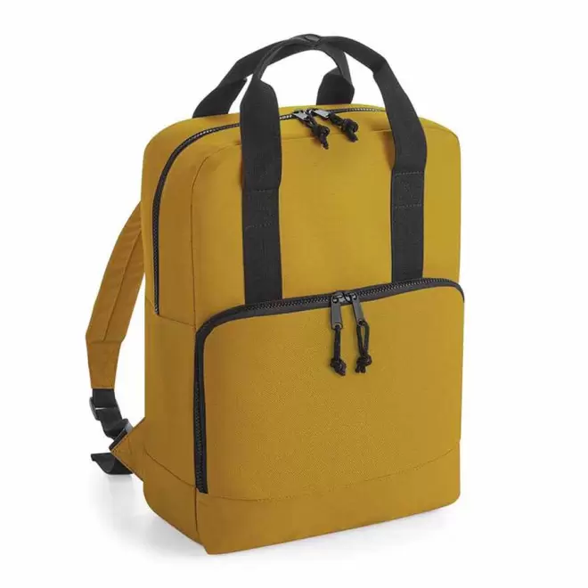 SAC A DOS ISOTHERME RECYCLE PERSONNALISABLE 'ISOMOVE' - jaune moutarde
