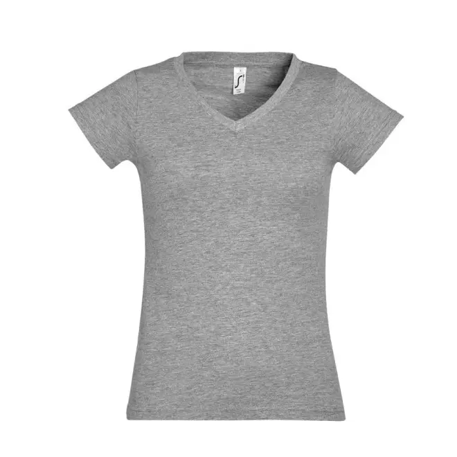 TEE-SHIRT PERSONNALISÉ FEMME 'MOON' 150 GR/M² - gris chiné
