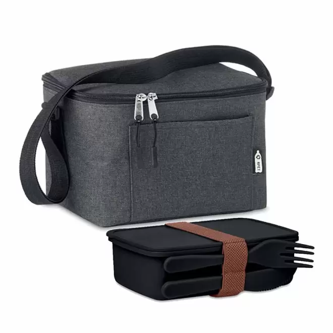 SET LUNCHBOX ET SAC ISOTHERME PERSONNALISABLE 'SVITO' - noir/noir