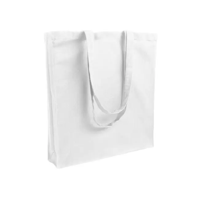 SAC COTON PERSONNALISÉ AVEC SOUFFLET 'FABIO' 220 GR/M² - blanc