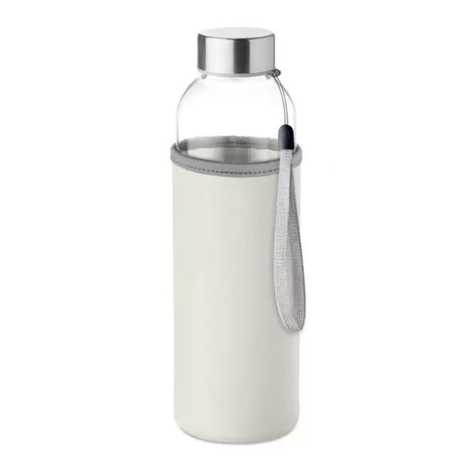 BOUTEILLE VERRE/NEOPRENE PERSONNALISABLE 'BOCA GLASS' 4J - blanc