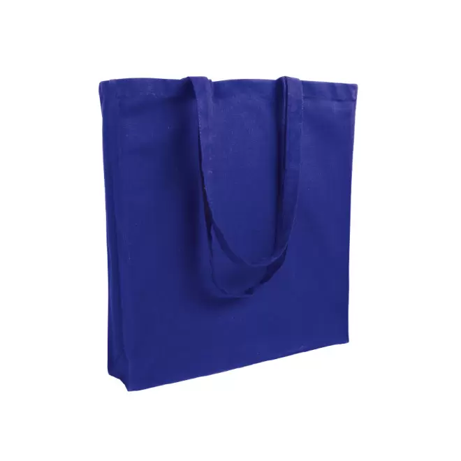 SAC COTON PERSONNALISÉ AVEC SOUFFLET 'FABIO' 220 GR/M² - bleu royal