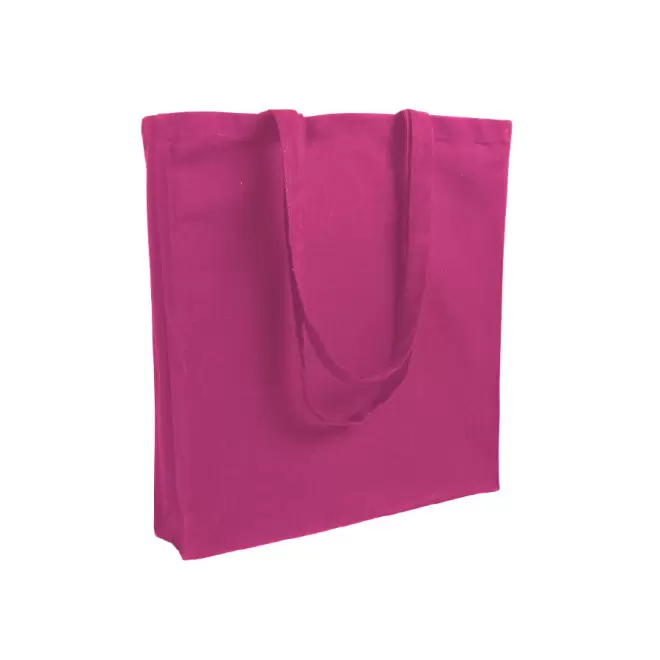 SAC COTON PERSONNALISÉ AVEC SOUFFLET 'FABIO' 220 GR/M² - rose foncé