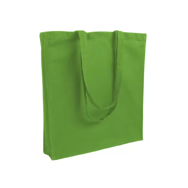 SAC COTON PERSONNALISÉ AVEC SOUFFLET 'FABIO' 220 GR/M² - vert pomme