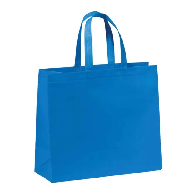 CABAS PUBLICITAIRE ANSES LONGUES 'VILLA'  - bleu ciel