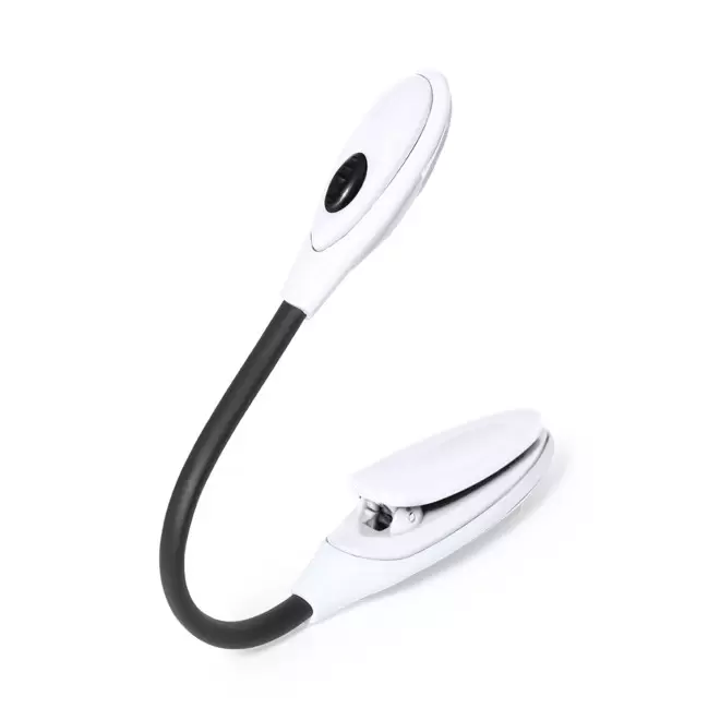 LAMPE DE LECTURE PERSONNALISEE MARQUE PAGE 'BOUKO' - blanc