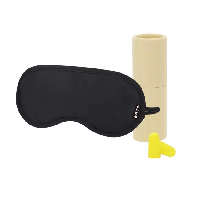 SET MASQUE DE NUIT ET BOUCHON PERSONNALISABLE 'MORPHEE' - naturel