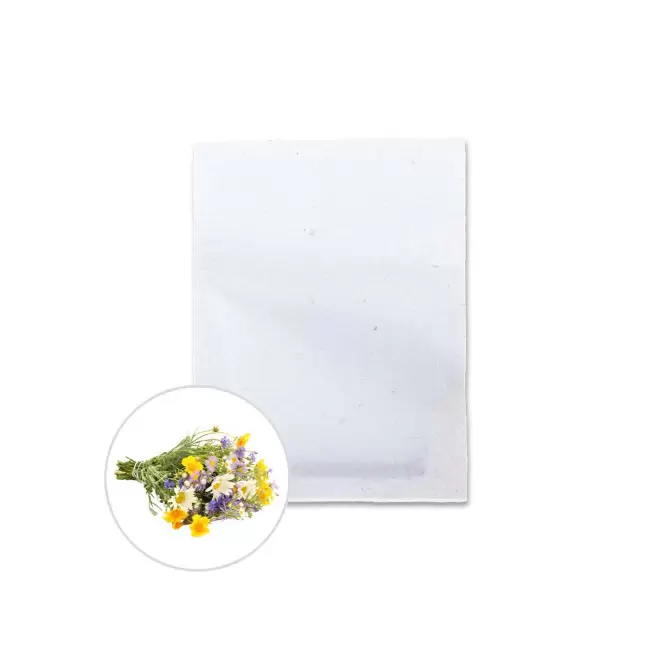 SACHET DE GRAINES PERSONNALISABLE ZERO PLASTIQUE 'RECOL' - fleurs_sauvages