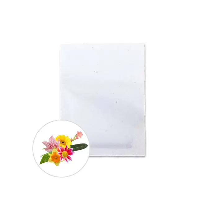 SACHET DE GRAINES PERSONNALISABLE ZERO PLASTIQUE 'RECOL' - fleur