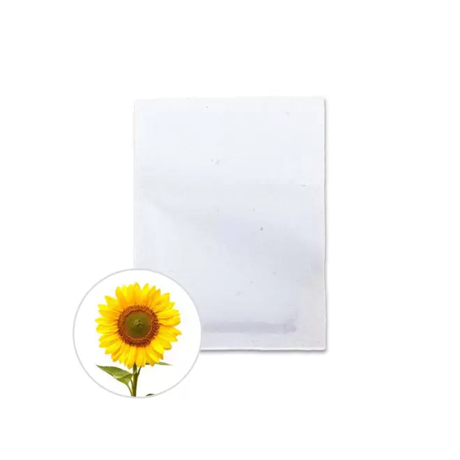 SACHET DE GRAINES PERSONNALISABLE ZERO PLASTIQUE 'RECOL' - tournesol