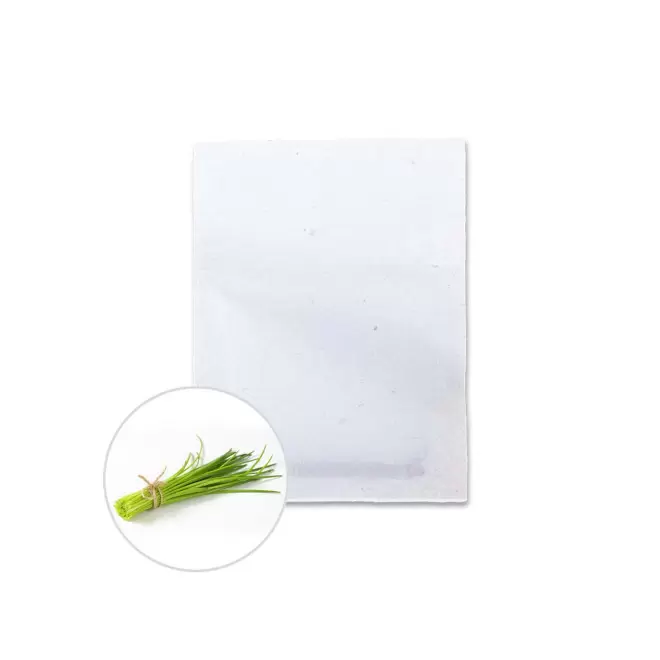 SACHET DE GRAINES PERSONNALISABLE ZERO PLASTIQUE 'RECOL' - ciboulette