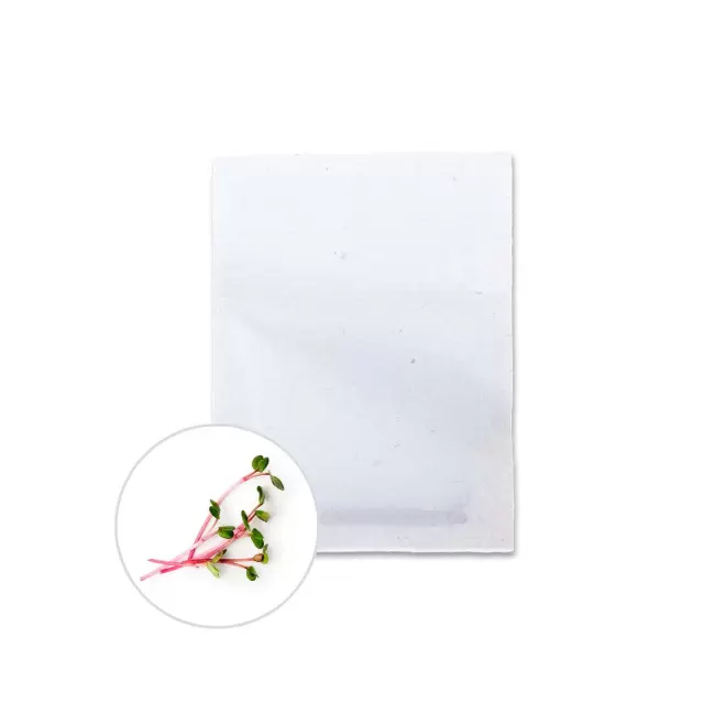 SACHET DE GRAINES PERSONNALISABLE ZERO PLASTIQUE 'RECOL' - cresson