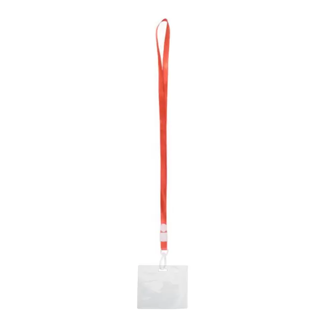 TOUR DE COU AVEC PORTE CARTES 'MOTI' - rouge