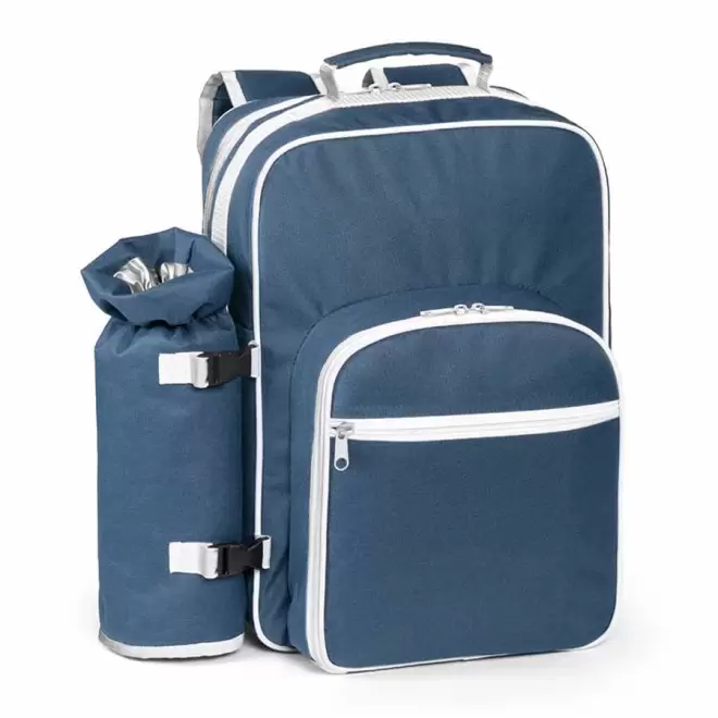 SAC A DOS PIQUE NIQUE PERSONNALISABLE 'LAMPO' - bleu