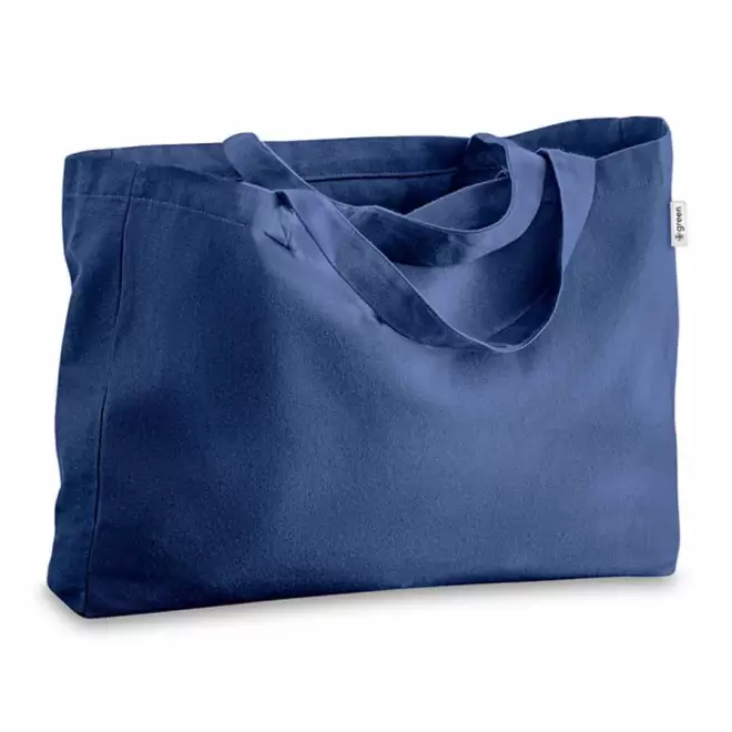 SAC COTON RECYCLE PERSONNALISABLE 'VOJO' - bleu