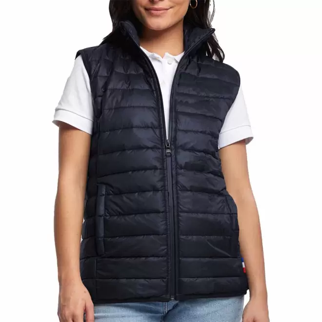 DOUDOUNE BW FEMME MUSTAGHATA® PERSONNALISABLE 'CHAMONIX' - bleu marine