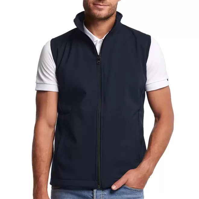 SOFTSHELL BW HOMME MUSTAGHATA® PERSONNALISABLE 'SEMNOZ' - bleu marine