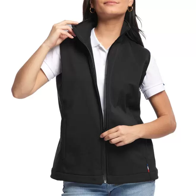 SOFTSHELL BW FEMME MUSTAGHATA® PERSONNALISABLE 'SEMNOZ' - noir