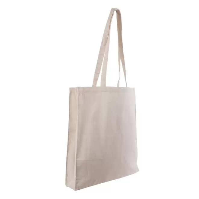 TOTE BAG COTON PERSONNALISÉ SOUFFLET 'JUANITA' 220 GR/M² - naturel