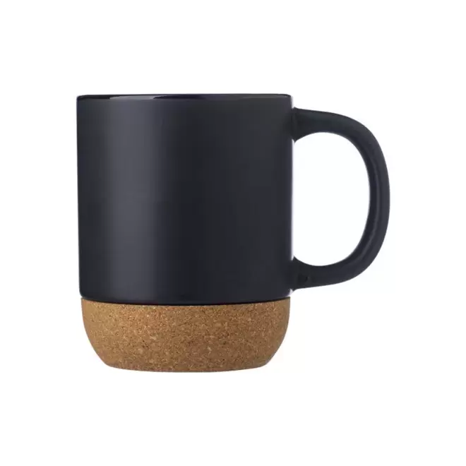 MUG PERSONNALISABLE EN CERAMIQUE ET LIEGE 'ODIA MINI' - noir