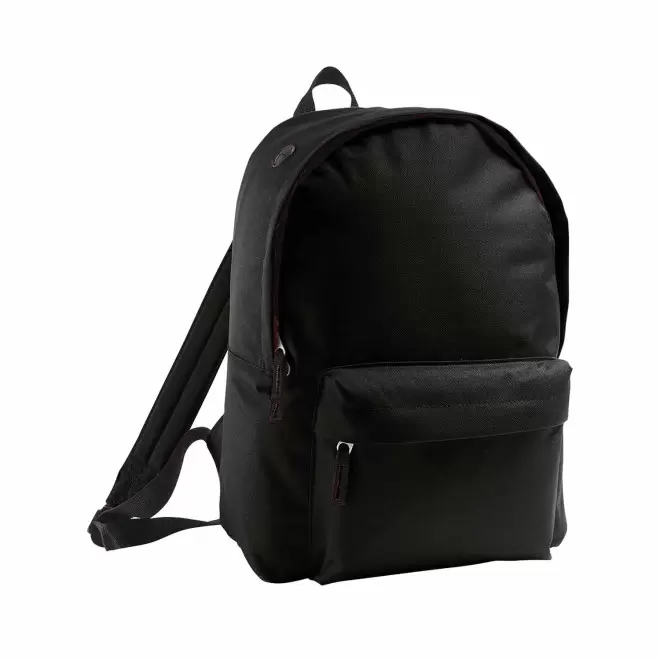 SAC A DOS PERSONNALISABLE EN POLYESTER 'RIDER' - noir