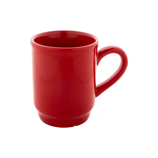 MUG CERAMIQUE EMPILABLE 220ML PERSONNALISABLE 'MAGLA' - rouge