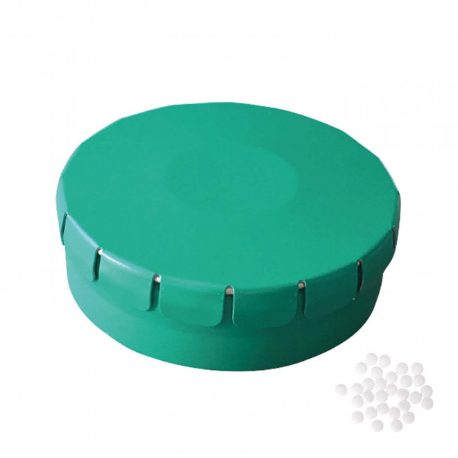 EXPRESS 48H - BOÎTE À BONBONS PUBLICITAIRE 'CLIC CLAC' - vert