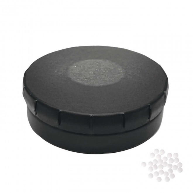 EXPRESS 48H - BOÎTE À BONBONS PUBLICITAIRE 'CLIC CLAC' - noir mat