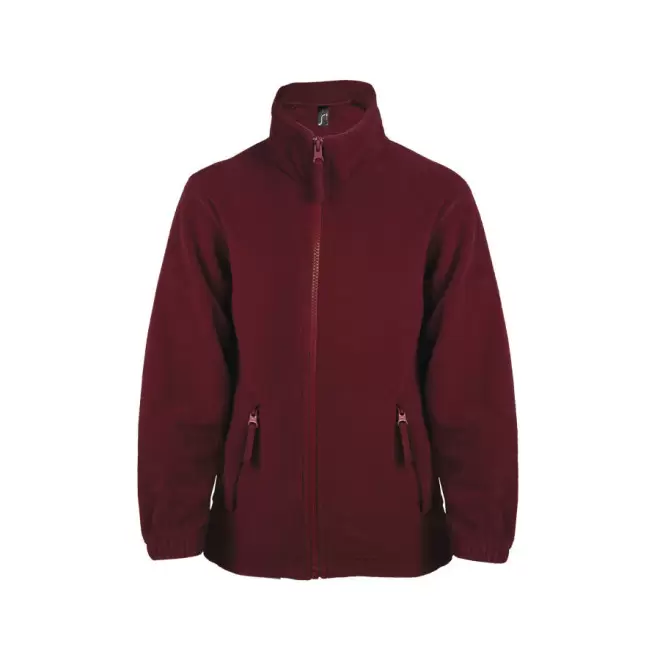 VESTE POLAIRE ZIPPEE MIXTE ENFANT 'NORTH KIDS' 300 GR/M² - bordeaux