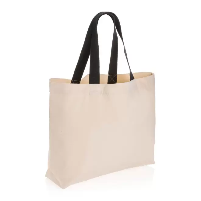 GRAND SAC EN TOILE RECYCLE PERSONNALISABLE 240 GR/M² 'ELO' - blanc cassé