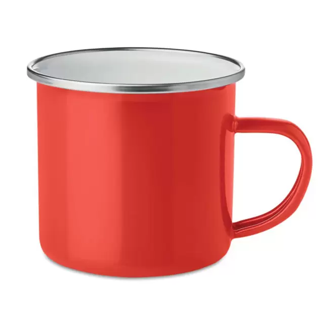 RAPIDE 4J - MUG PUBLICITAIRE EN MÉTAL ÉMAILLÉ 'RANIA' - rouge