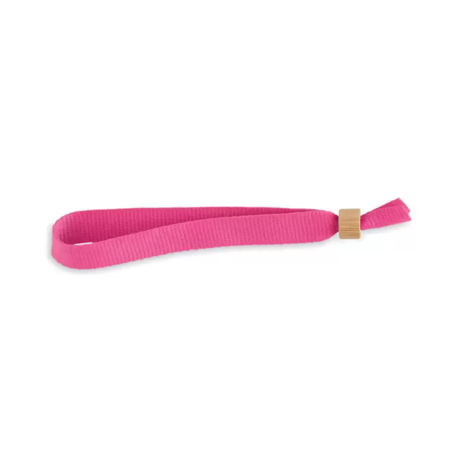 RAPIDE 4J - BRACELET PUBLICITAIRE ANNEAU BAMBOU 'ANIME RPET' - fuchsia