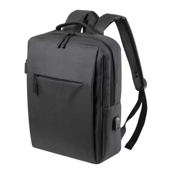 SAC A DOS CONNECTE PERSONNALISABLE 'MALKIN' - noir