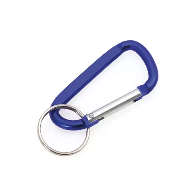 PORTE-CLÉS PERSONNALISÉ MOUSQUETON 'WALL' - bleu