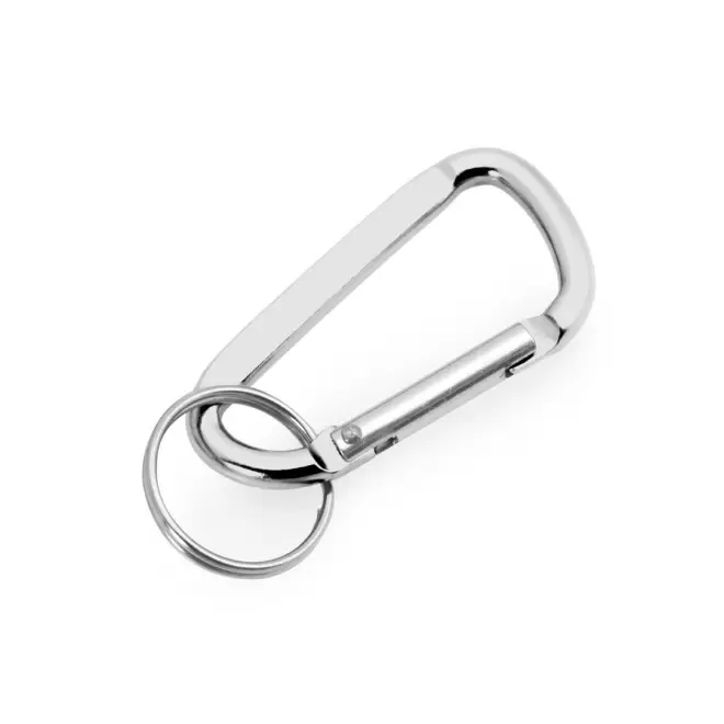 PORTE-CLÉS PERSONNALISÉ MOUSQUETON 'WALL' - argenté