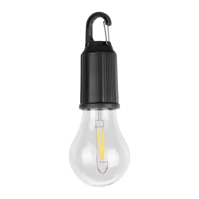 LAMPE AMPOULE AVEC MOUSQUETON PERSONNALISABLE 'DAYTAY' - noir